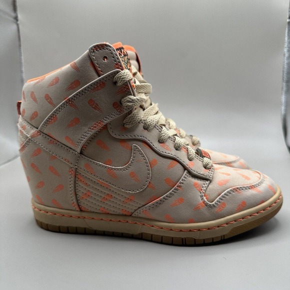 Nike Shoes - Nike Dunk Sky Hi Hidden Wedge Sneaker Black History Month 586581-200 Women’s 7.5